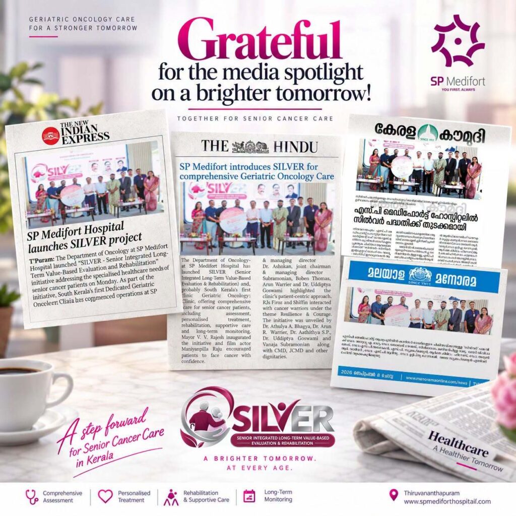 Geriatric Oncology Care through SILVER – Senior Integrated Long-Term Value-Based Evaluation & Rehabilitation has received encouraging attention from the media.